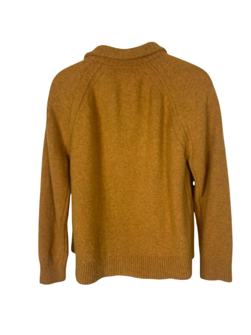 Banana Republic Wool Blend Pullover Henley Sweater Mens XL Mustard Yellow Soft